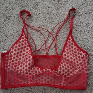 Sexy red bralette